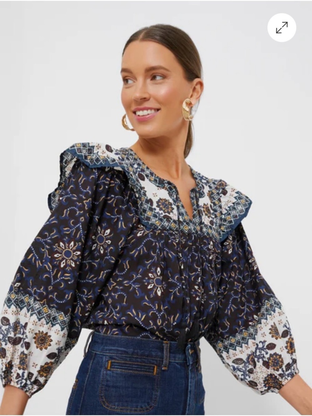 New $158 Tuckernuck Cleobella Sabina Lina Blouse Small